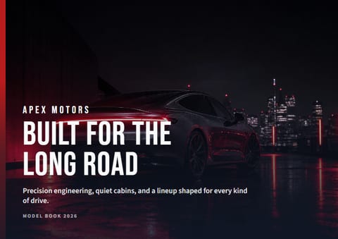 Automotive Brochure Example