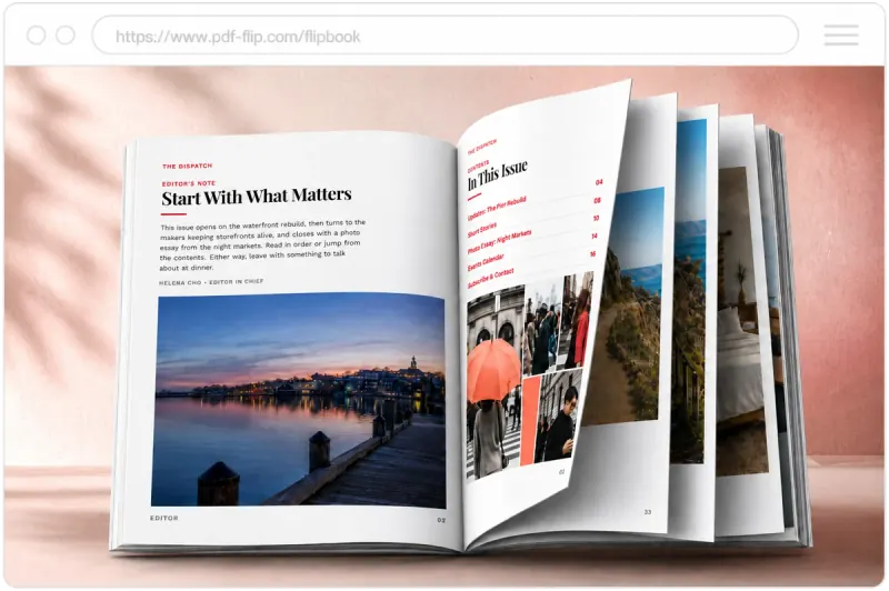 Newsletter flipbook sample from PDF Flip