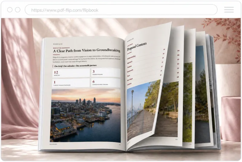Business proposal flipbook sample from PDF Flip