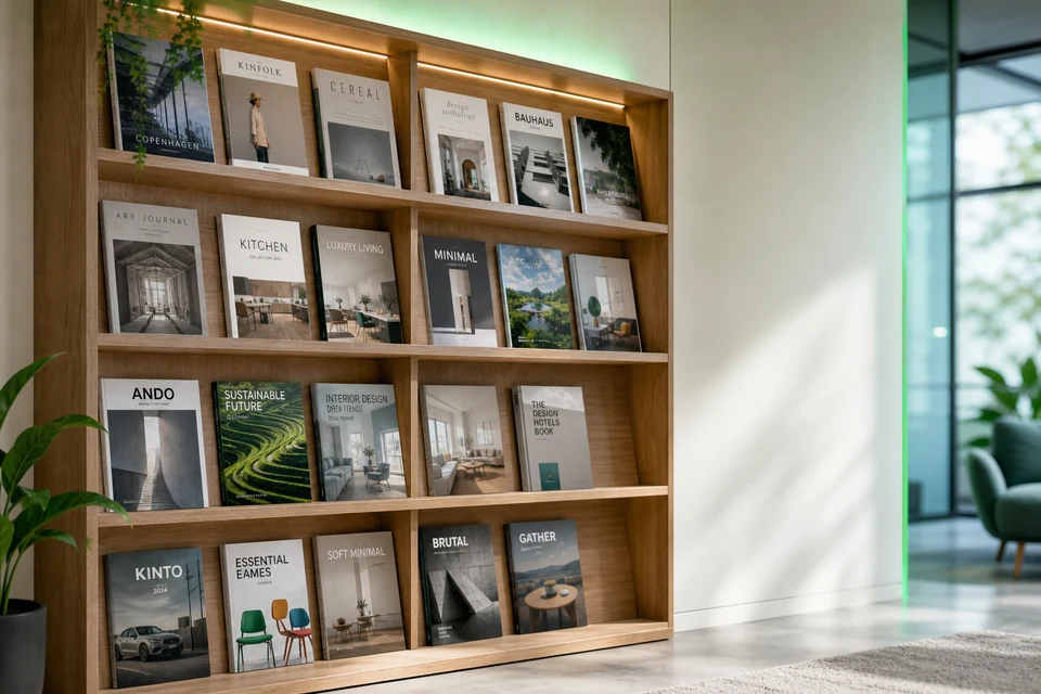 Branded digital bookshelf of catalog editions