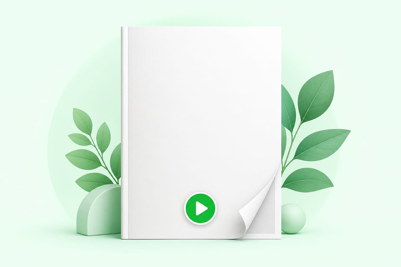 Interactive cover element for website