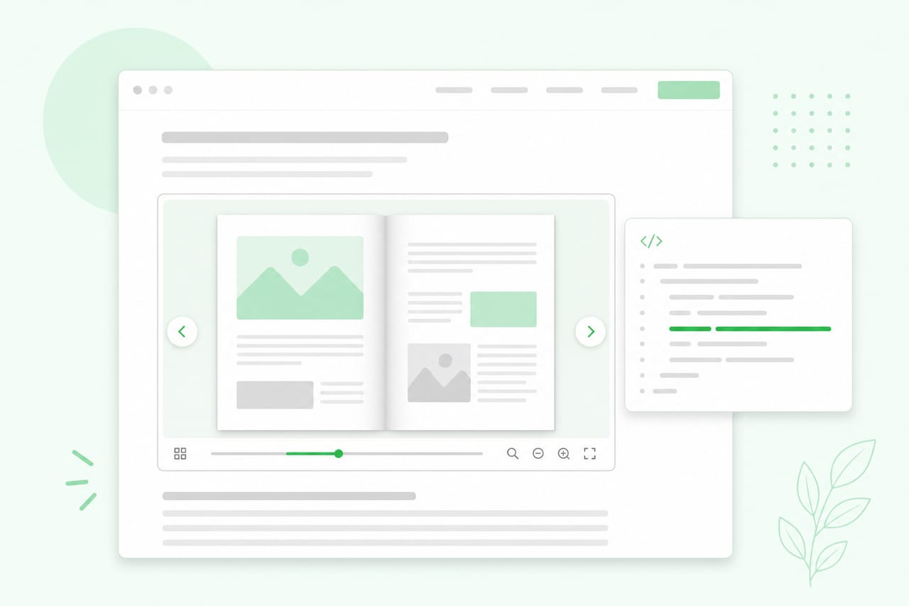 Embed flipbooks on your website