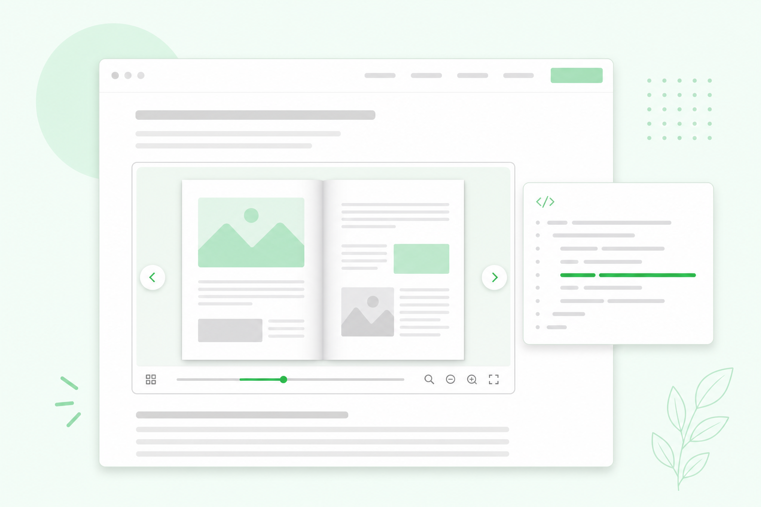 Embed flipbooks on your website
